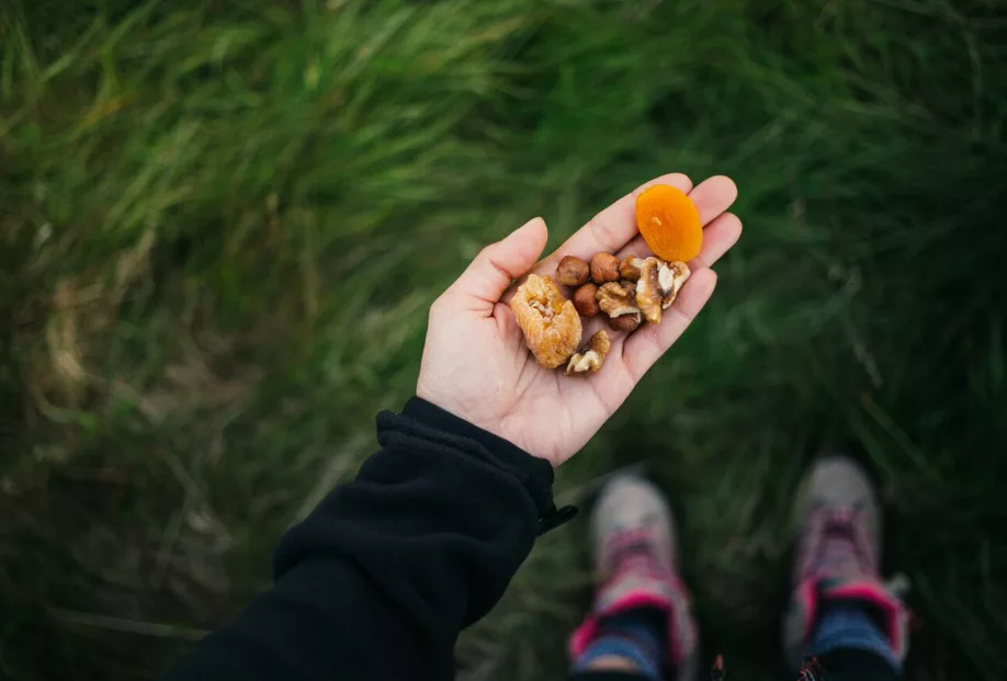 Energy boost: Essential camping snacks.